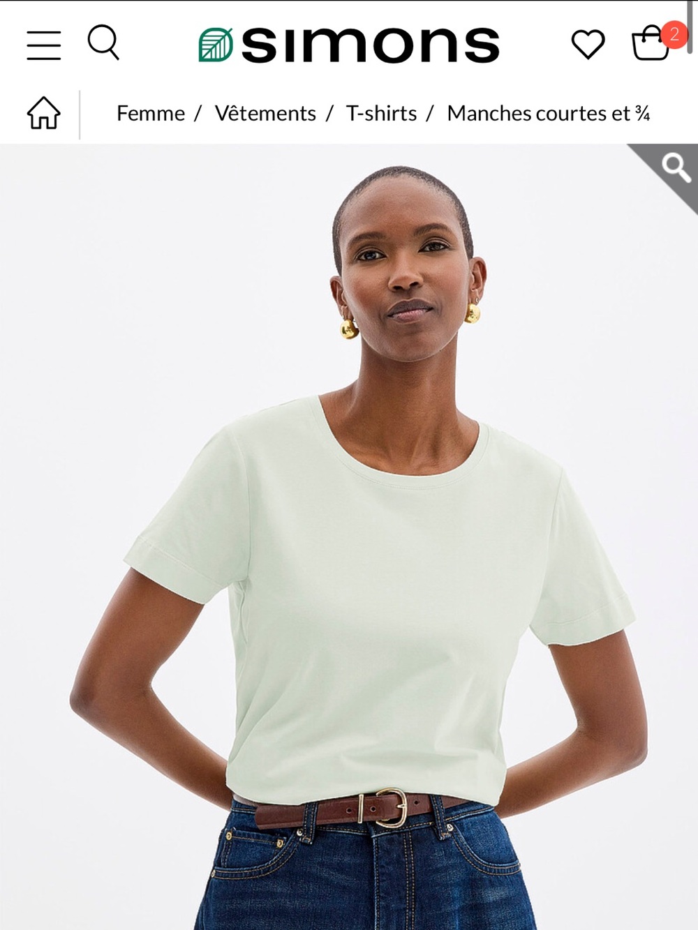 BUTTER YELLOW Supima Cotton Jersey Crewneck T-shirt